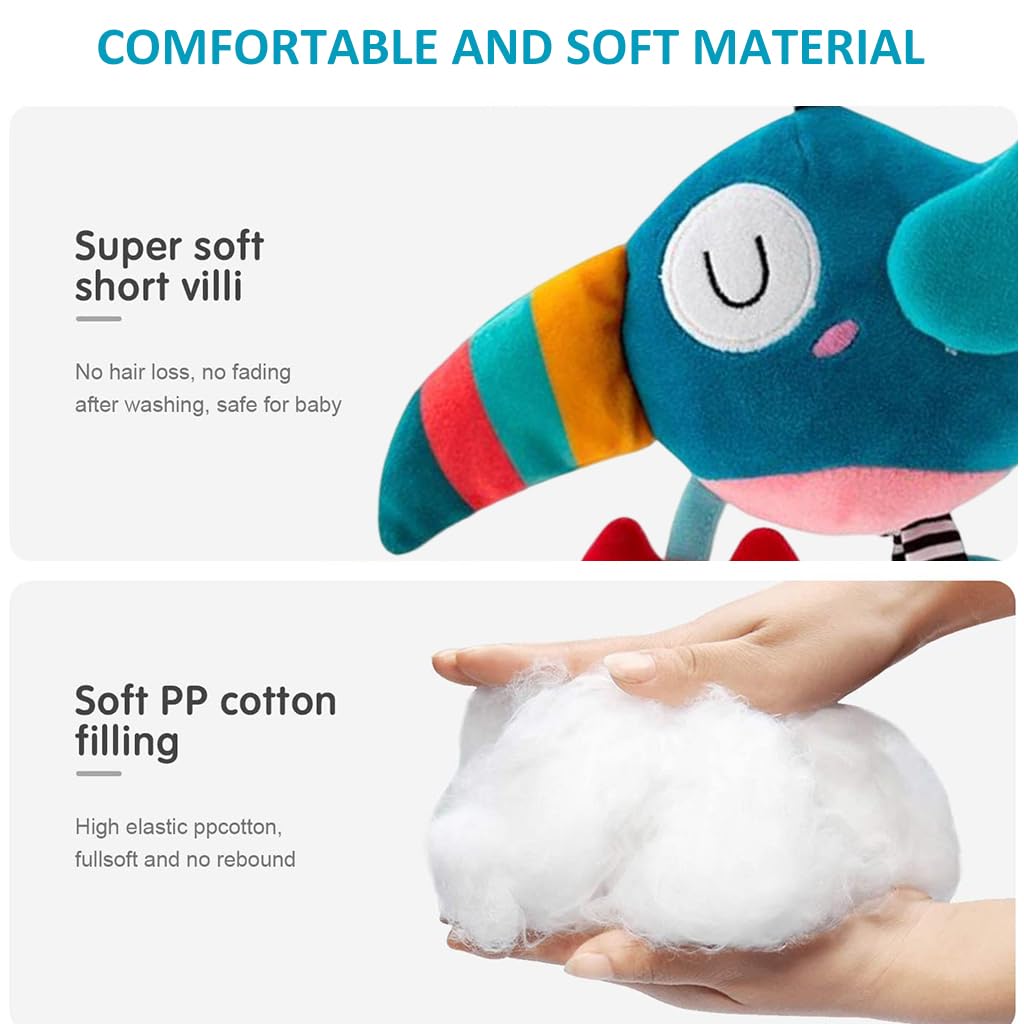 PATPAT Cute Cradle Hanging Toy for Baby Stroller Hanging Toy Sensory Toy Crib Hanging Toy Soft Stuff Toy Woodpecker Toy Teether Toy Rattle Toy for Toddlers Shower Gift for Baby (Blue) PATPAT Cute Cradle Hanging Toy for Baby Stroller Hanging Toy Sensory Toy Crib Hanging Toy Soft Stuff Toy Woodpecker Toy Teether Toy Rattle Toy for Toddlers Shower Gift for Baby (Blue)